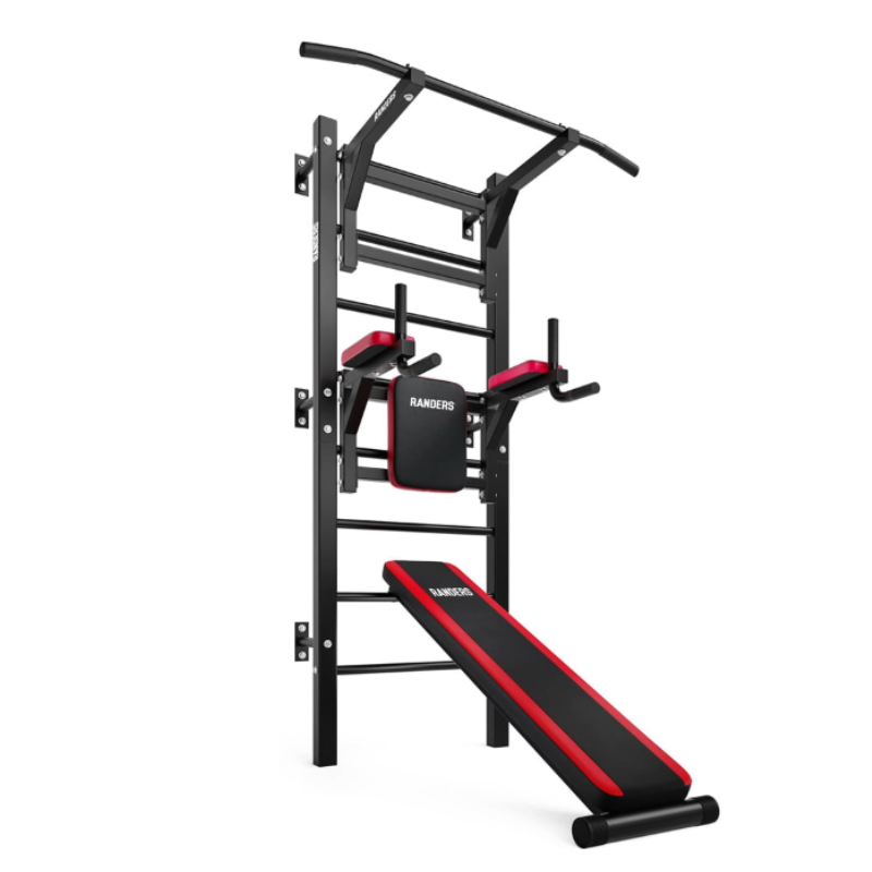 Rack De Musculación Con Banco Incorporado Randers Arg-154