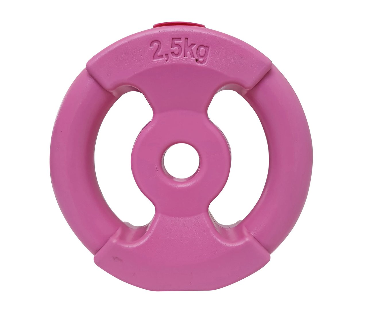 Disco Plastico De 2.5 Kg Relleno Con Manija - Sonnos ---- Rosa